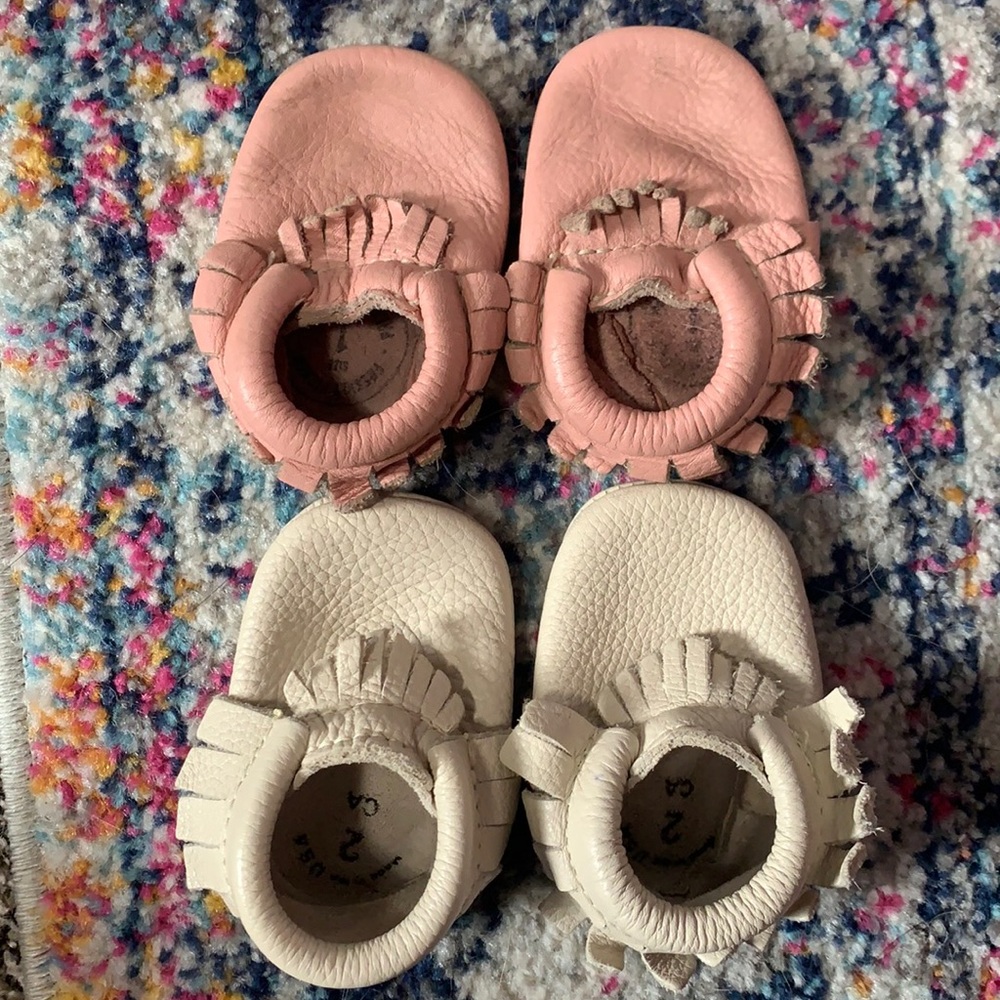 2 pair freshly picked shoes